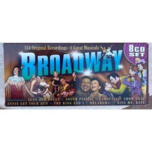 Prism Leisure CD Set of 8 Broadway Musicals VGUC from Original Soundtracks Gift